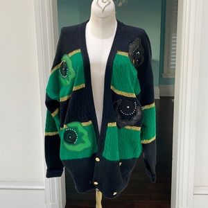 Vintage double-breasted cardigan, medium